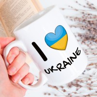Чашка I ❤ Ukraine