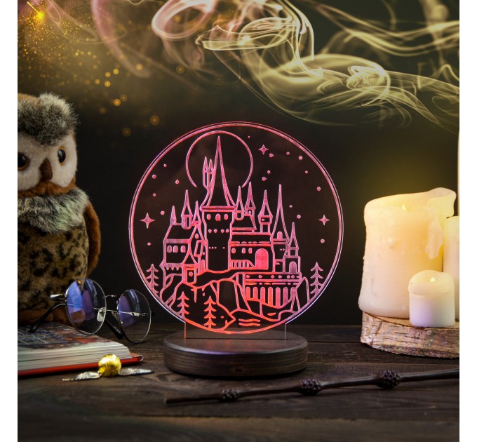 3D лампа Hogwarts