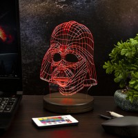 3D лампа Дарт Вейдер на пульті управління, Зоряні війни, акрил