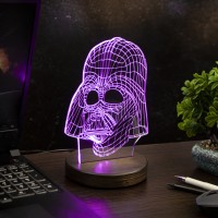 3D лампа Дарт Вейдер на пульті управління, Зоряні війни, акрил