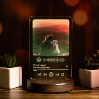 LED фото-светильник Spotify ночник с фото, подарок парню или девушке на годовщину