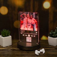 Фото світильник із фотографією на акрилі, унікальний подарунок подрузі чи другу
