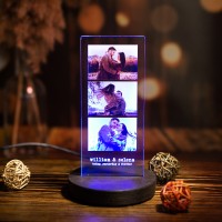 Фото светильник 3D ночник, 16 цветов + пульт, акрил, оригинальный подарок для близких