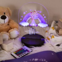 Дитячий світильник 3D нічник, 16 кольорів + пульт, акрил, оригінальний подарунок для дитини