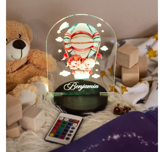 3D светильник, LED Лампа-ночник, светильник настольный