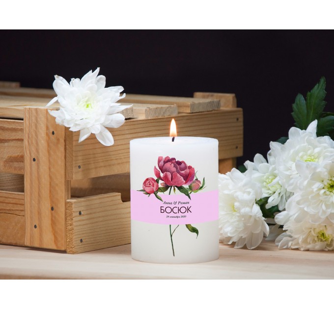Романтическая свеча в подарок на свадьбу или годовщину