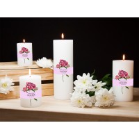 Циліндричні настільні свічки для романтики з індивідуальним дизайном