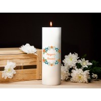Циліндрична декоративна свічка для романтики, свічки для весільної церемонії